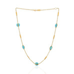 Ippolita 18k Yellow Gold Turquoise Senso Necklace // Store Display