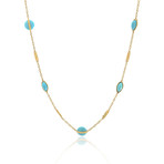 Ippolita 18k Yellow Gold Turquoise Senso Necklace // Store Display