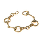 Gucci 18k Yellow Gold Horsebit Bracelet