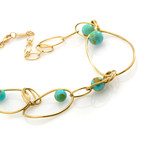 Ippolita 18k Yellow Gold Turquoise Nova Necklace II // Store Display