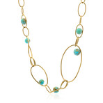 Ippolita 18k Yellow Gold Turquoise Nova Necklace II // Store Display