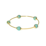 Ippolita 18k Yellow Gold Turquoise Nova Bracelet III