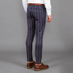 Daniel Pant // Dark Blue + Camel (30WX34L)