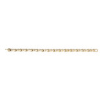 Steel Bicycle Chain Bracelet // Gold (7.5"L)