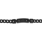 Cuban Link Steel Necklace // 8mm // Black (20")