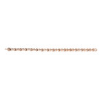 Steel Bicycle Chain Bracelet // Rose Gold (7.5"L)