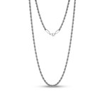 Steel Rope Chain Necklace // 4mm // White (20"L)