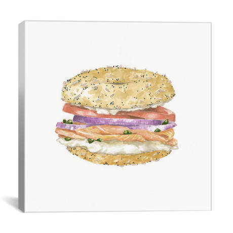 Lox Bagel // Jackie Graham (26"W x 26"H x 1.5"D)