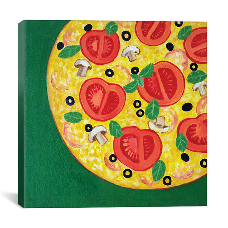 Pizza // Toni Silber-Delerive (26"W x 26"H x 1.5"D)