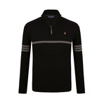 Gerrard Quarter-Zip Sweater // Black (S)