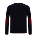 Clayton V-Neck Sweater // Navy (XL)