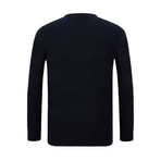 Josiah Crew Neck Sweater // Navy (M)