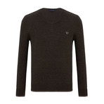 Henry V-Neck Sweater // Anthracite (XL)