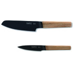 Ron 2-Piece Cutlery Set // Natural // Vegetable + Pairing Knife