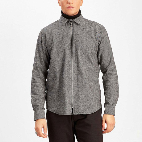 Jordan Zip-Up Shirt // Gray (XL)