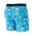 Down Under Cotton Softer Than Cotton Boxer Brief // Blue (S)