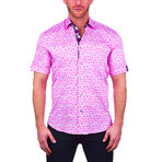 Garden Short-Sleeve Dress Shirt // Pink (S)