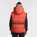 Sahara Puffer Body Jacket // Orange (L)