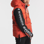 Sahara Puffer Body Jacket // Orange (L)