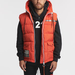 Sahara Puffer Body Jacket // Orange (L)