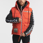Sahara Puffer Body Jacket // Orange (L)