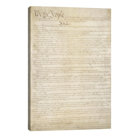 The Constitution Document // Unknown Artist (26"W x 40"H x 1.5"D)