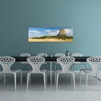 Devils Tower seen from Joyner Ridge Trail, Devils Tower National Monument, Wyoming, USA // Panoramic Images (60"W x 20"H x 0.75"D)