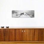 Aerial view of a snowcapped mountain, Mt Rainier, Mt Rainier National Park, Washington State, USA // Panoramic Images (60"W x 20"H x 0.75"D)