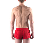 American Jock // Ultra Running Short // Red (L)