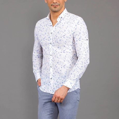 Peaks Button-Up Shirt // Blue (S)