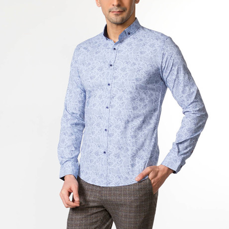 Joshua Button-Up Shirt // Blue (S)