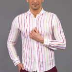 Presidio Button-Up Shirt // Pink + Red (2XL)