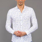 Peaks Button-Up Shirt // Blue (M)