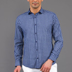 Polly Button-Up Shirt // Dark Blue (L)