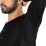 xTee 2.0 Henley // Black (Small)