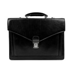 The Magus // Leather Briefcase // Black