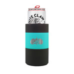 Non-Tipping Can Cooler + Bottle Adapter // 12 Oz (White)