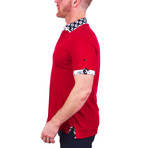 Mozart Solid Polo Shirt // Red (2XL)