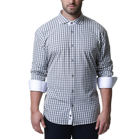 Wall Street Performance Dress Shirt // Gray Check (3XL)