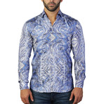 Fibonacci Dress Shirt // Blue (S)