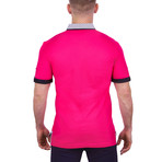Mozart Solid Polo Shirt // Fuchsia Pink (2XL)