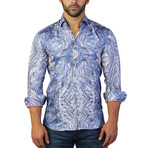 Fibonacci Dress Shirt // Blue (XL)