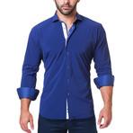 Wall Street Performance Dress Shirt // Blue (M)