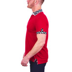 Mozart Solid Polo Shirt // Red (M)