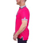 Mozart Solid Polo Shirt // Fuchsia Pink (2XL)