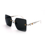 Unisex GG0644S-001 Sunglasses // Black + Silver
