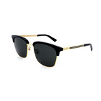 Men's GG0697S-001 Square Sunglasses // Black + Gold