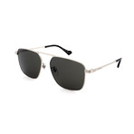 Men's GG0743S-005 Pilot Sunglasses // Silver