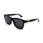 Men's GG0746S-001 Rectangular Sunglasses // Black + Gray