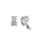 Bulgari 18k White Gold B. Zero Diamond Earrings // Pre-Owned